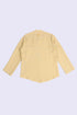 Essential linen shirt with stand collar