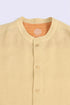 Essential linen shirt with stand collar