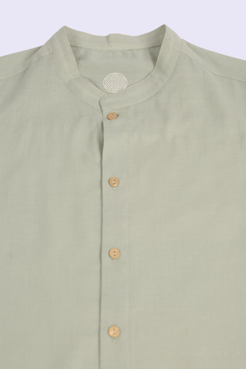 Refined Egyptian cotton voile shirt