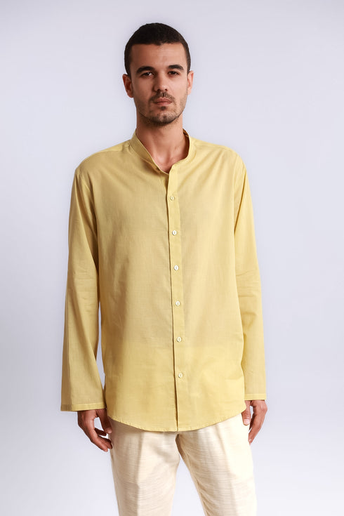 Refined Egyptian cotton voile shirt