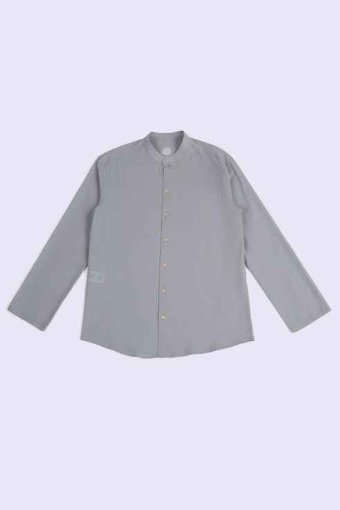 Refined Egyptian cotton voile shirt
