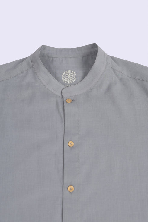 Refined Egyptian cotton voile shirt