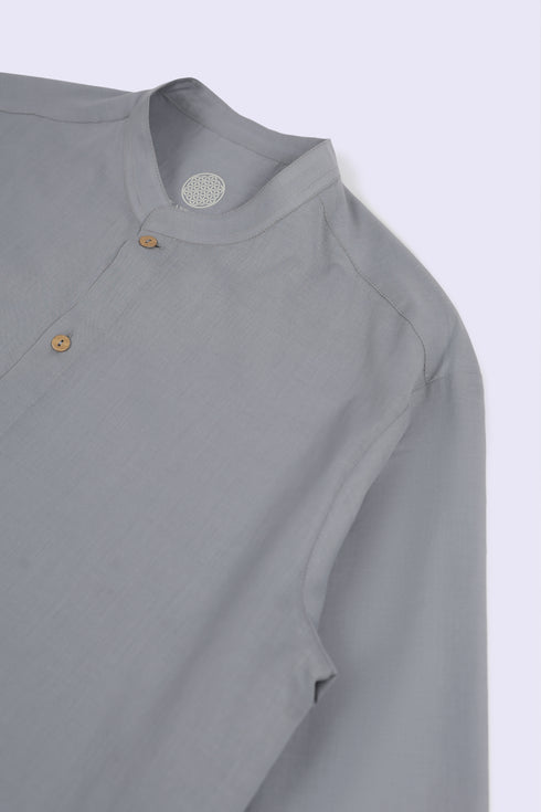 Refined Egyptian cotton voile shirt