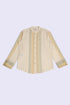 Lustre woven cotton shirt