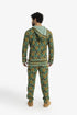 Men’s hooded sweater with V neckline