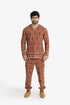 Men’s hooded sweater with V neckline