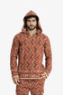 Men’s hooded sweater with V neckline