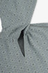 Men’s patterned jacquard hoodie with V neckline