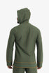 Men’s patterned jacquard hoodie with V neckline
