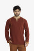 Reversible sweater with slit neckline
