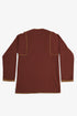 Reversible sweater with slit neckline