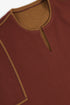 Reversible sweater with slit neckline