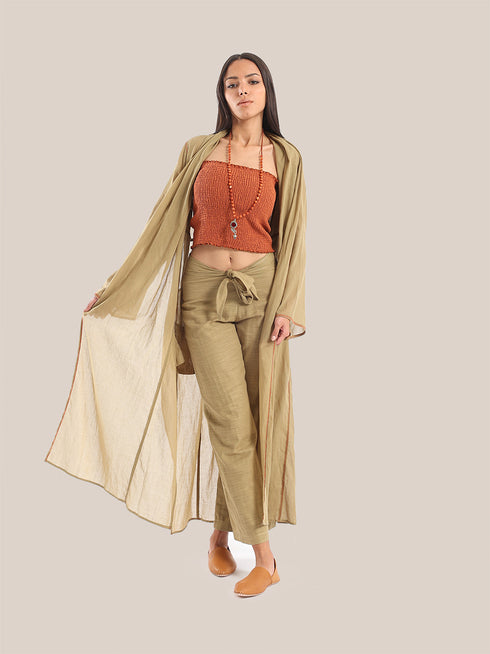 Elastic gauze tube top