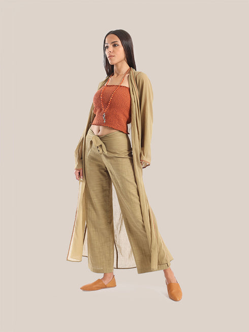 Elastic gauze tube top