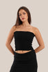 Elastic voile tube top
