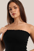 Elastic voile tube top
