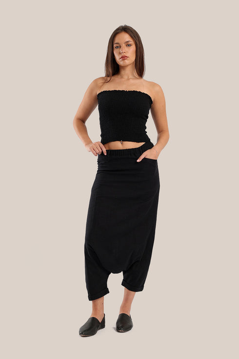 Elastic voile tube top
