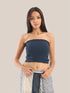 Elastic voile tube top