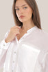 Oversized voile shirt with Long sleeves