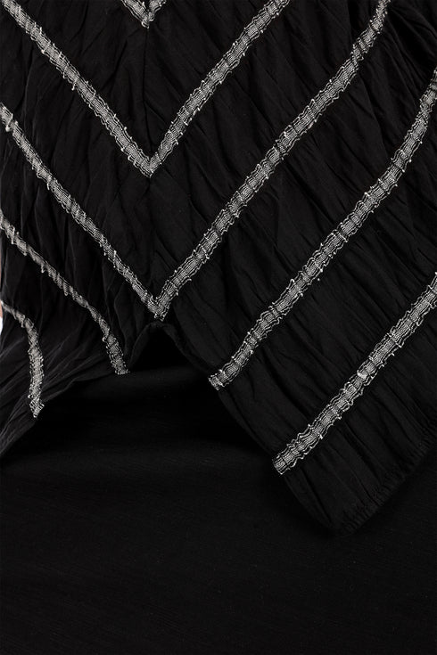 Striped bias cut top with thin straps