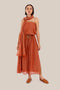 Top in cotton voile with thin adjustable straps