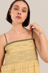 Top in cotton voile with thin adjustable straps