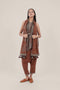 Patterned jacquard reversible asymmetric top