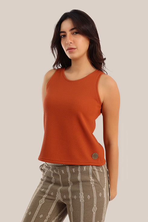 Round neck sleeveless Tank Top