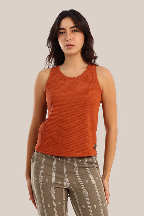 Round neck sleeveless Tank Top