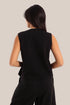 Embroidered milton V-Neckline vest