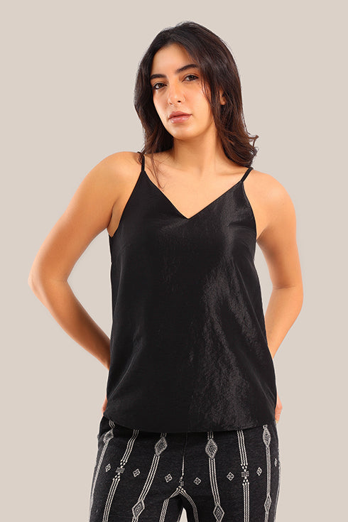 V-Neck adjustable straps tank top