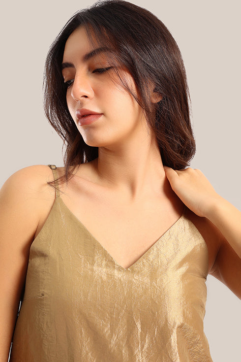 V-Neck adjustable straps tank top