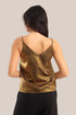 Satin sleeveless top