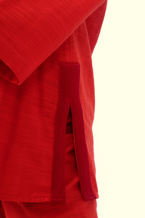 Embroidered long sleeves cotton shirt