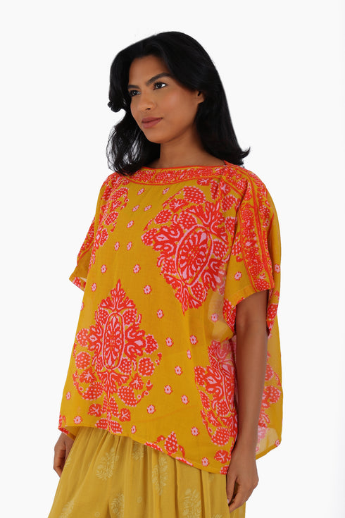 Loose fit short sleeves top