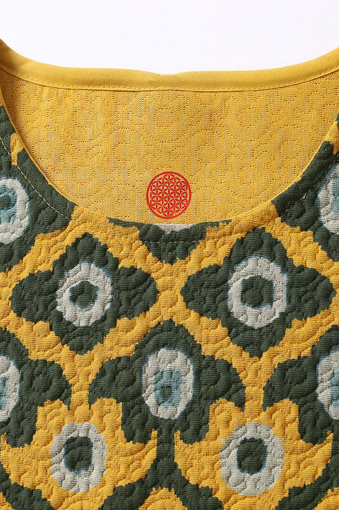 Sleeveless top with tie fastenings