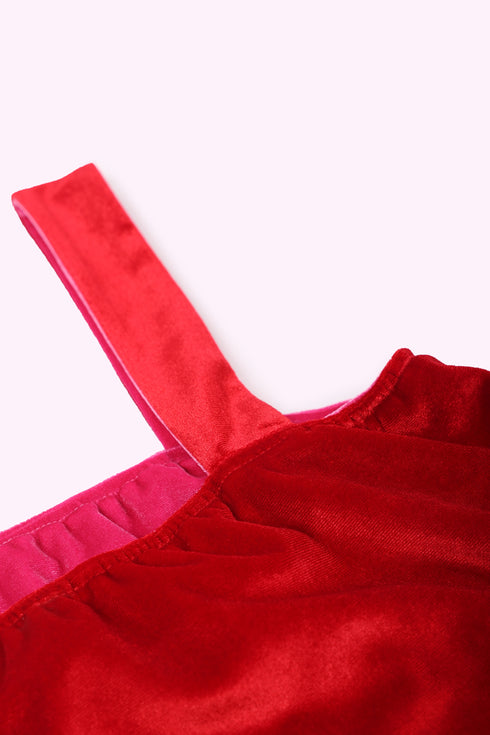 Reversible short top with thick straps