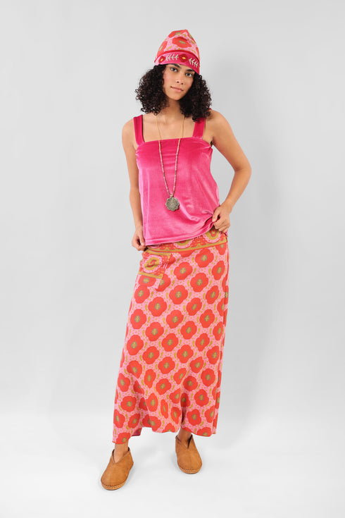 Reversible short top with thick straps