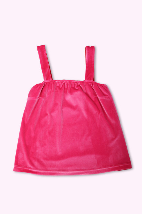 Reversible short top with thick straps