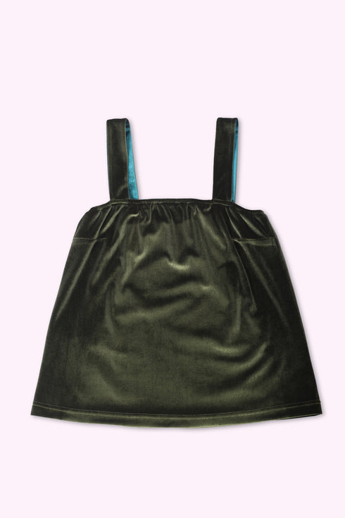 Reversible short top with thick straps