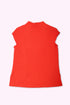 Sleeveless top with V neckline