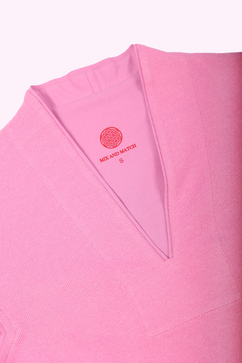 Sleeveless top with V neckline