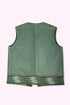 Short vest with V neckline
