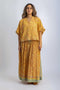 Printed Egyptian cotton gauze loose shirt