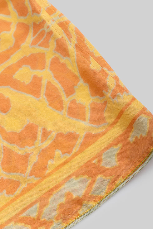 Printed Egyptian cotton gauze loose shirt