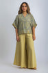 Printed Egyptian cotton gauze loose shirt