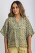 Printed Egyptian cotton gauze loose shirt
