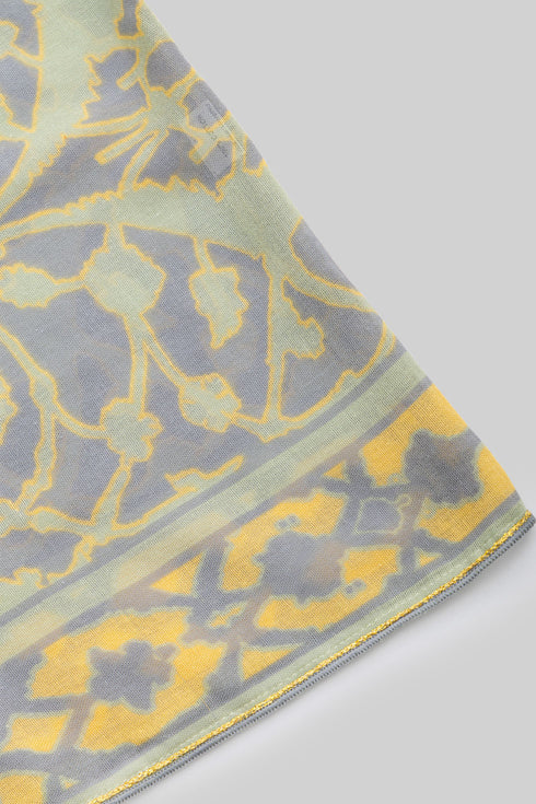 Printed Egyptian cotton gauze loose shirt