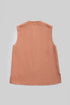 Linen sleeveless embellished top