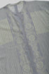 Printed Egyptian cotton voile loose shirt with round neckline